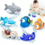 MOOKLIN Badespielzeug für Kinder – Schwimmendes Spielzeug für Badewanne und Pool