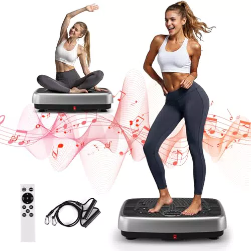 MOSUNY Vibrationsplatte Doppelmotor für Ganzkörpertraining und Muskelaufbau