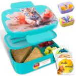 Mr. Chilly® Brotdose Kinder - Auslaufsichere Snackbox mit Besteck für Schule und Kita