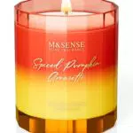 M&SENSE Duftkerze Gewürz Kürbis – Natürliche Sojakerze für Herbst und Weihnachten