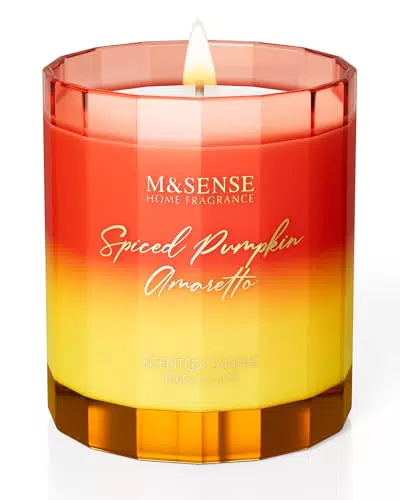 M&SENSE Duftkerze Gewürz Kürbis – Natürliche Sojakerze für Herbst und Weihnachten