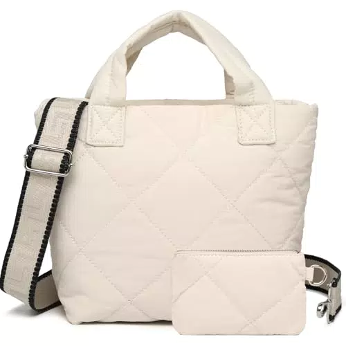 Myhozee Puffer Bag Handtasche Damen - Gesteppte Crossbody Tasche aus Nylon