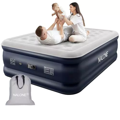 NALONE Selbstaufblasende Luftmatratze mit integrierter Pumpe für Camping und Zuhause