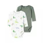 NAME IT Baby Jungen Langarmbody Dino Noos