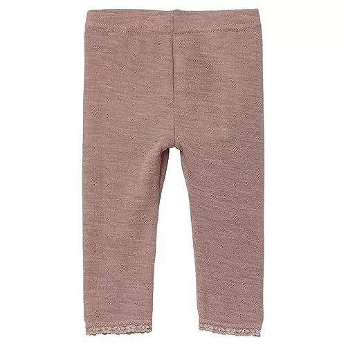 NAME IT Baby - Mädchen Nbfwang Wool Leggings Solid Noos