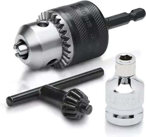 Neiko 20754 3/8" Chuck Konverter für Impact Driver mit Quick Change Schaft