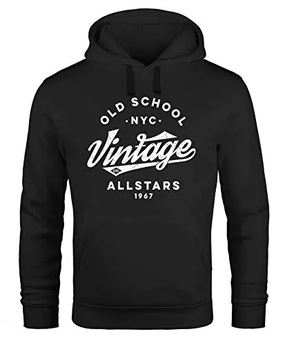 Neverless® Hoodie Herren College Style Vintage Allstars Kapuzenpullover