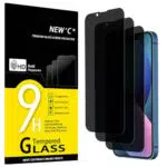 NEW'C Sichtschutz Panzer Schutzglas für iPhone 13 Pro Max / iPhone 14 Plus - 9H Härte, Blasenfrei