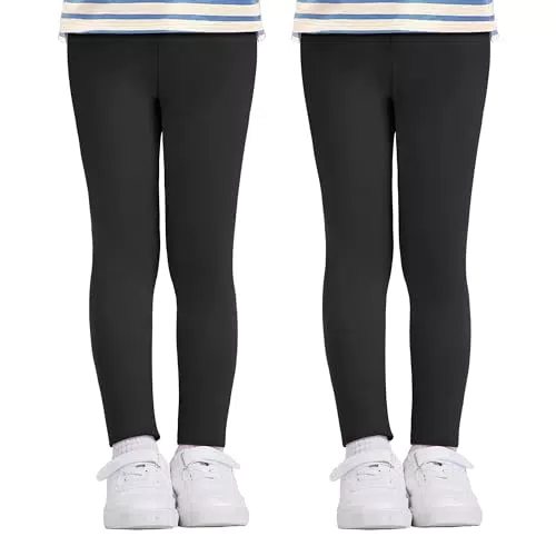 Nlieanuc High Waist Leggings Mädchen - Blickdichte Sportleggings für Kinder