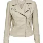ONLY Biker Kunstlederjacke ONLGEMMA | Langarm Shacket Übergangs Blazer