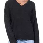 ONLY Damen Strickpullover mit V-Ausschnitt und Langarm
