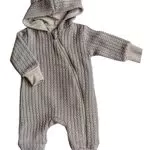 ORSON Baby Overall mit Kapuze und Reißverschluss aus 100% Baumwolle