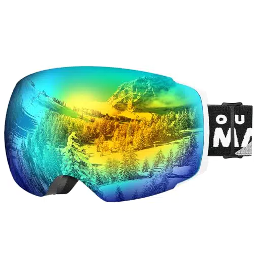 OutdoorMaster Unisex Skibrille PRO Damen Herren mit wechselgläsern