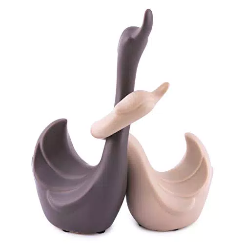 pajoma® Schwanen Dekofiguren aus Keramik – Elegante Wohnraumdekoration