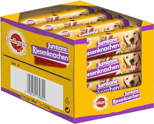 Pedigree Riesenknochen für mittelgroße Hunde mit Rind und Geflügel