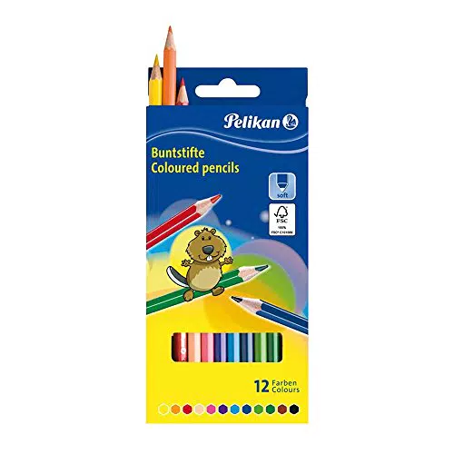 Pelikan 2056097 - Sechseckige Holzstifte für kreative Projekte