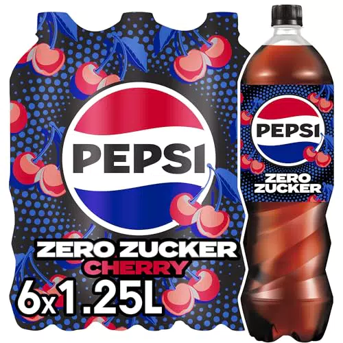 Pepsi Zero Zucker Cherry - zuckerfreies Erfrischungsgetränk mit Kirschgeschmack