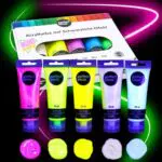 Perfect Ideaz Acrylfarbe mit hohem Anteil an Leuchtpigmenten, fluoreszierend