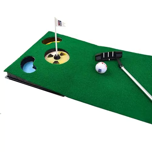 PGA TOUR Indoor Putting Set – Putting Matte mit Putter für das perfekte Training