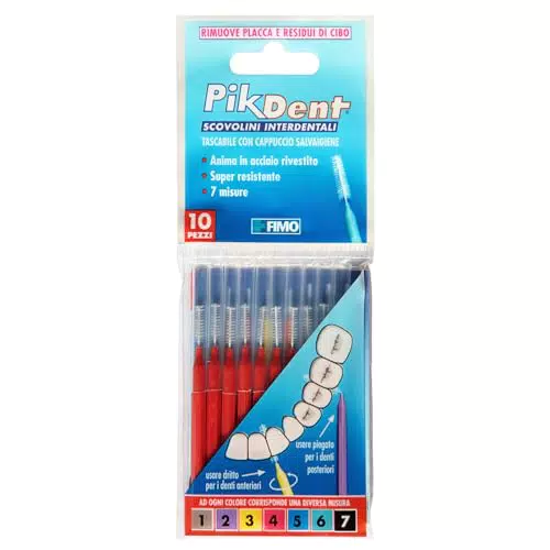 Pikdent Interdentalbürsten mit beschichtetem Stahlkern und Tynex-Borsten