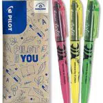 PILOT FriXion Light Radierbarer Textmarker mit Keilspitze für feine Linien