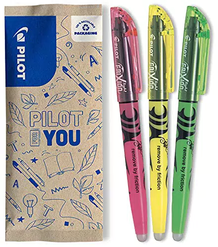 PILOT FriXion Light Radierbarer Textmarker mit Keilspitze für feine Linien