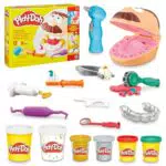 Play-Doh Zahnarzt Dr. Wackelzahn Bastel-Set mit Kariesknete und Werkzeugen