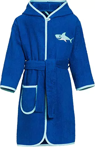 Playshoes Unisex Kinder Frottee-Bademantel für komfortable Momente