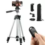 Polarduck Handy Stativ für Smartphone und DSLR Kamera mit Bluetooth Fernbedienung