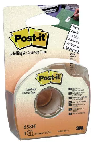 Post-it Abdeck- und Beschriftungsband im Handspender, 25,4 mm x 17,7 m