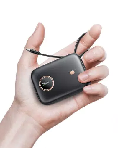 PowerBank Mini 10000mAh mit USB-C, Schnellladefunktion für iPhone und Android
