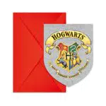 Procos Einladungen & Umschläge Harry Potter für Kindergeburtstag, 9,5x14,5 cm