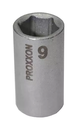 PROXXON Steckschlüsseleinsatz 9mm, Antrieb 6,3mm (1/4")