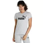 PUMA Damen T-shirt, Light Gray Heather