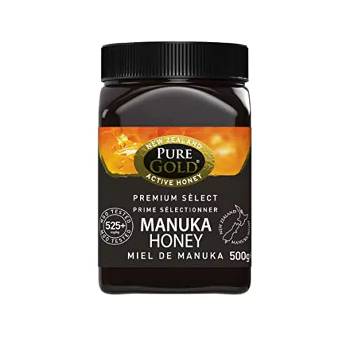 Pure Gold Manuka-Honig 525+ aus Neuseeland, MBO-zertifiziert, MPI-Standards
