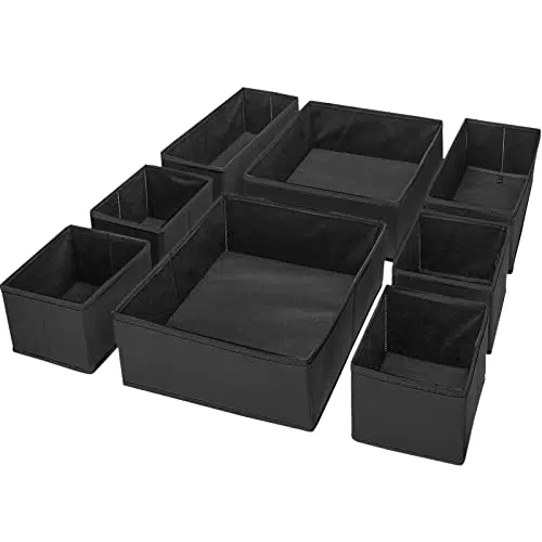 Puricon Aufbewahrungsboxen Schubladen-Organizer für Kleidung und Ordnungssystem