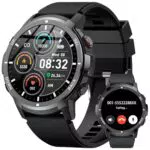 PYRODUM Smartwatch Herren, 1,43'' AMOLED, wasserdicht mit Fitness-Tracker