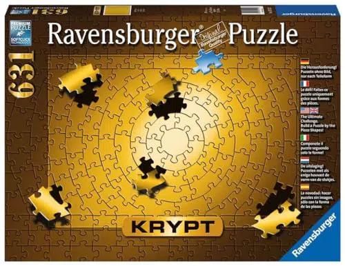 Ravensburger Krypt Puzzle Gold - Schweres Puzzle für Erwachsene und Jugendliche