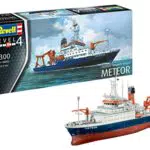 Revell Modellbausatz Forschungsschiff Meteor - Maßstab 1:200 mit Kran-System