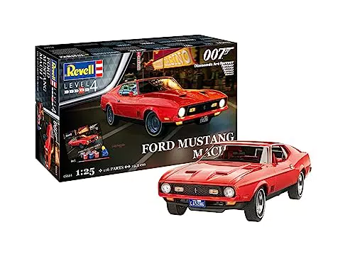 Revell Modellbausatz James Bond Ford Mustang 1:25 für Kinder und Erwachsene