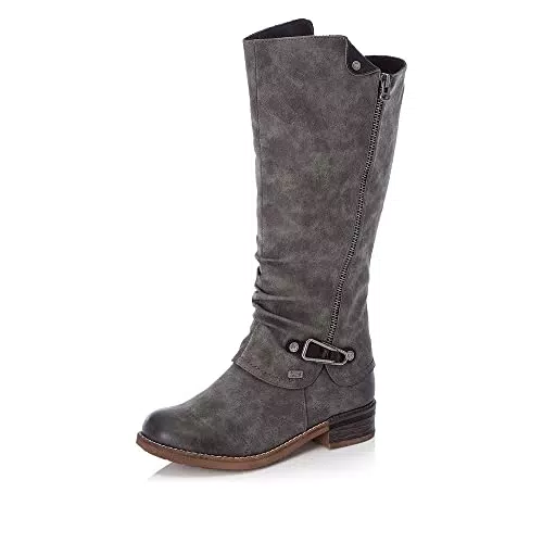Rieker Damen Winterstiefel 94652 - Gefütterte, wasserdichte Winterschuhe