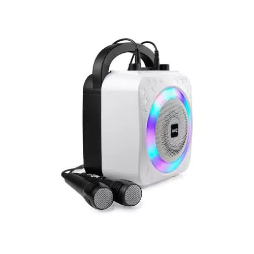 RockJam Karaoke Maschine mit Bluetooth, zwei Mikrofonen und Stimmveränderung