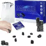 ROMANVIC Magnetisches Schachspiel – Tragbares Schachspiel für Reisen und Familienunterhaltung