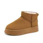 Rumkok Damen Winterstiefel Wasserdicht Gefüttert Bequem Knöchelhohe Boots