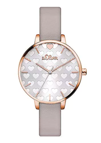 s.Oliver Damen Armbanduhr mit Edelstahlarmband - Modell SO-3472