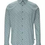 s.Oliver Herren Hemd Langarm Allover Print Modell 2152500