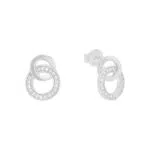 s.Oliver Ohrstecker 925 Sterling Silber mit Zirkonia und Süßwasserzuchtperle