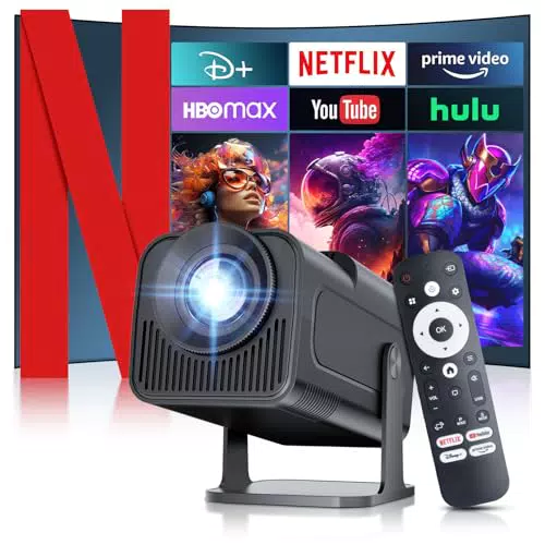Salange HY320MAX Mini Beamer 4K - Smart Projektor für Heimkino und Outdoor
