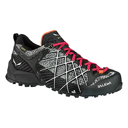 Salewa Damen Ws Wildfire Gore-tex Walking-Schuh, Navy Blazer/Fluo Coral