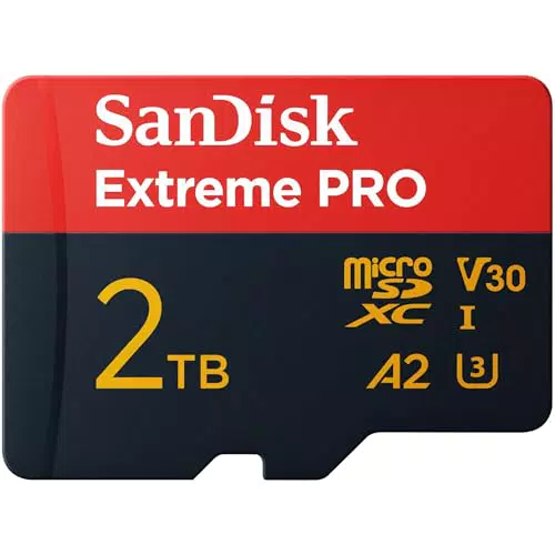 SanDisk Extreme PRO microSDXC 2TB mit SD-Adapter und RescuePRO Deluxe